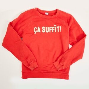 Clare V Sweatshirt in Poppy Red